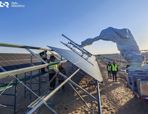 Energy robots install solar panels