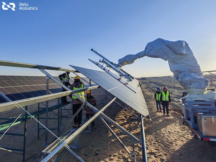 Energy robots install solar panels